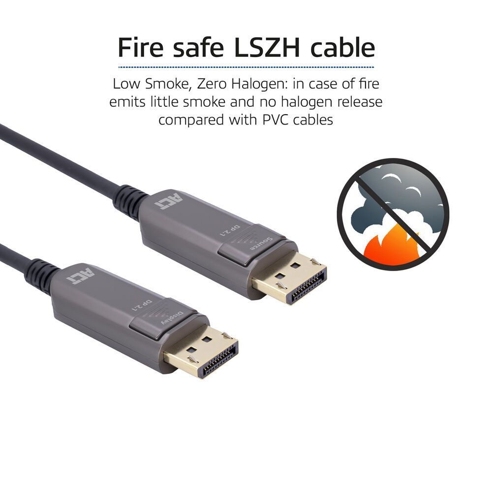 ACT 8K DisplayPort Active Optical Cable male/male 40m Black