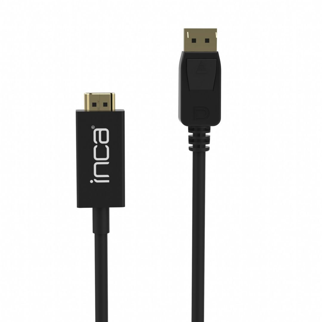 INCA IDPH-18T Displayport to HDMI Connection Cable 1,8m Black