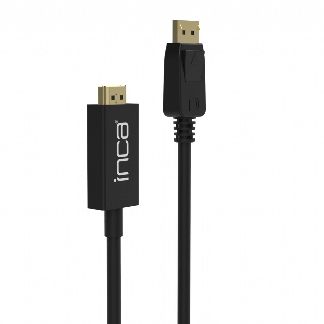 INCA IDPH-18T Displayport to HDMI Connection Cable 1,8m Black