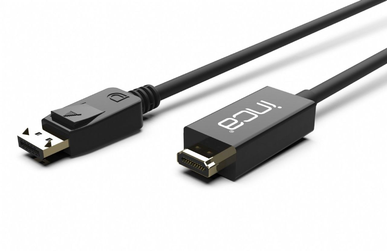 INCA IDPH-18T Displayport to HDMI Connection Cable 1,8m Black