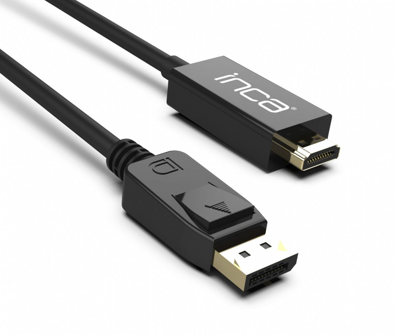 INCA IDPH-18T Displayport to HDMI Connection Cable 1,8m Black