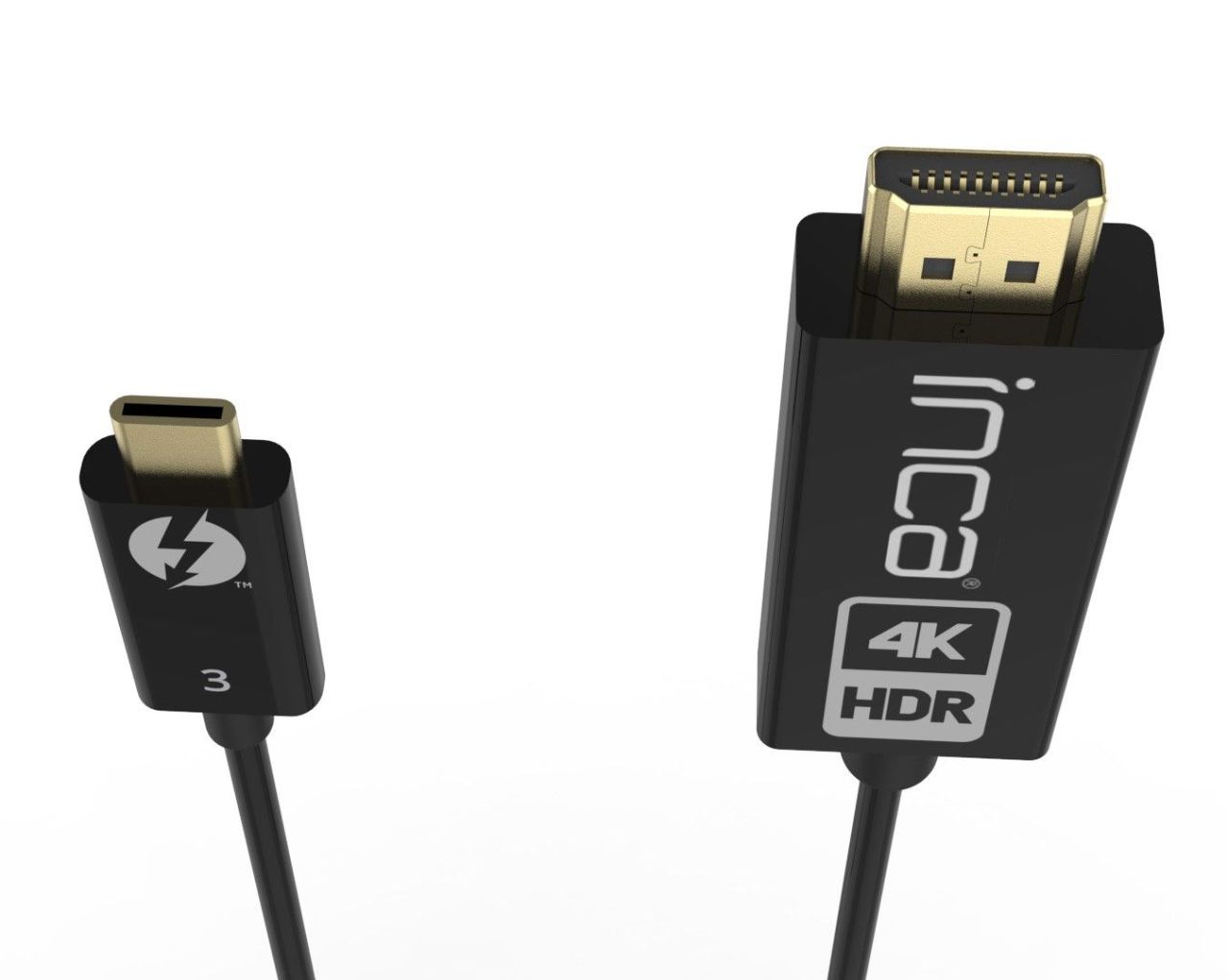 INCA ITCH-20 USB-C to HDMI 4K60Hz cable 1,8m Black