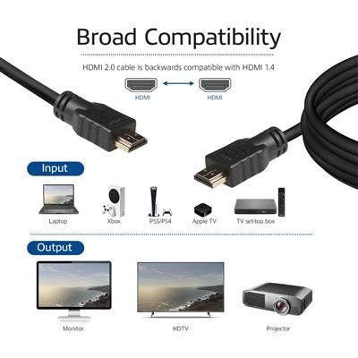 ACT HDMI High Speed v2.0 HDMI-A male - HDMI-A male cable 7m Black ACT HDMI High Speed v2.0 HDMI-A male - HDMI-A male cable 7m Black