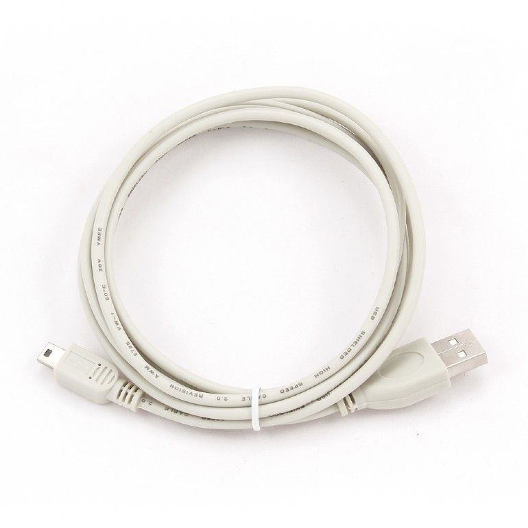 Gembird CC-USB2-AM5P-6 USB 2.0 A- MINI 5PM cable 1,8m White