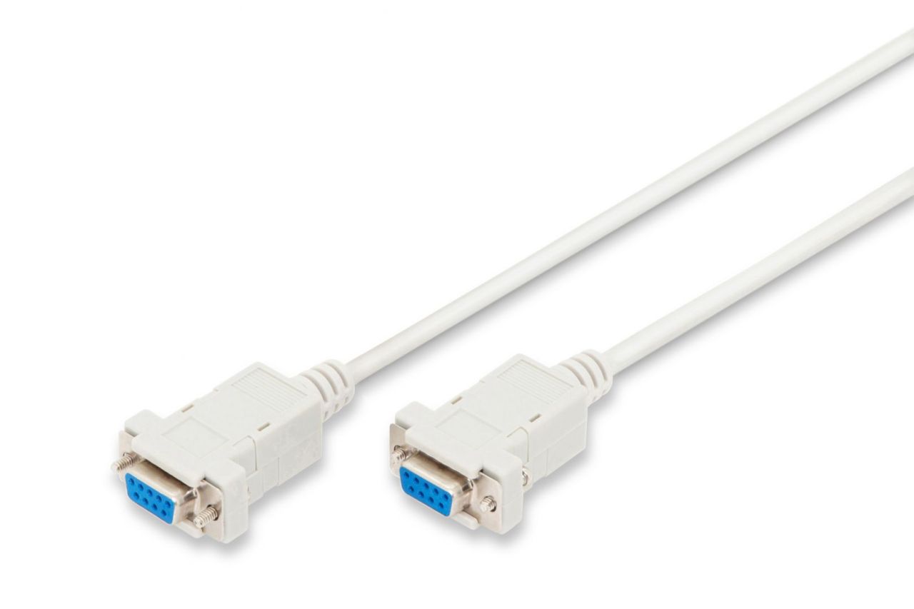 Assmann Zero-Modem connection cable, D-Sub9 1,8m Beige