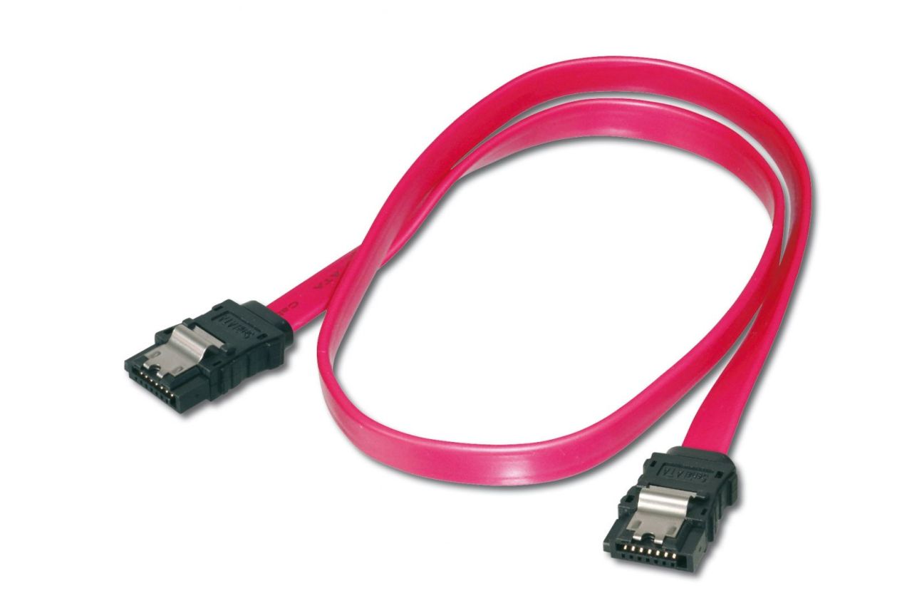 Assmann SATA connection cable 0,5m Red