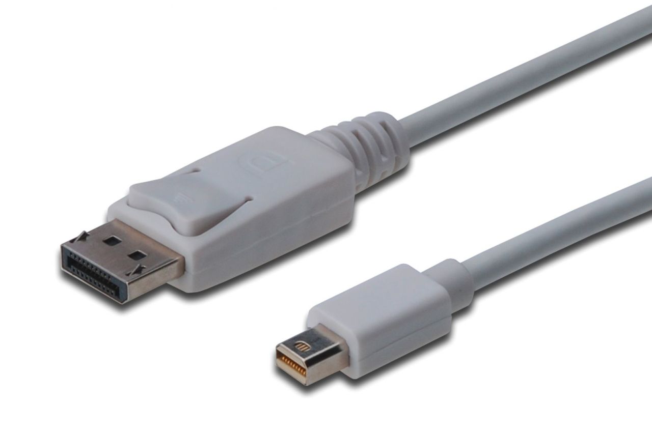 Assmann DisplayPort connection cable, mini DP - DP 3m White