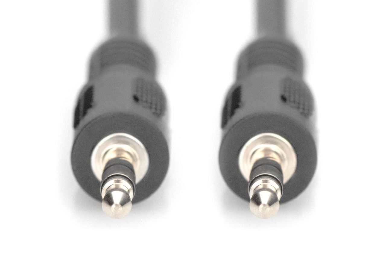 Assmann Audio connection cable, stereo 3.5mm 1,5m Black