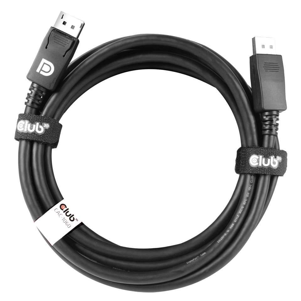 Club3D DisplayPort 1.4 HBR3 8K60Hz 28AWG kábel M/M 3m