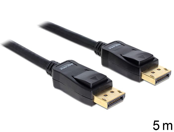 DeLock Displayport male/male 5m DeLock Displayport male/male 5m