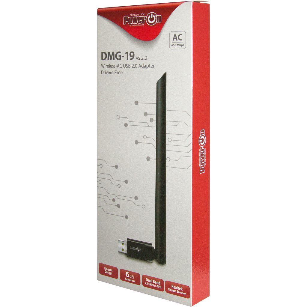 Inter-Tech DMG-19 Wi-Fi 5 USB Adapter