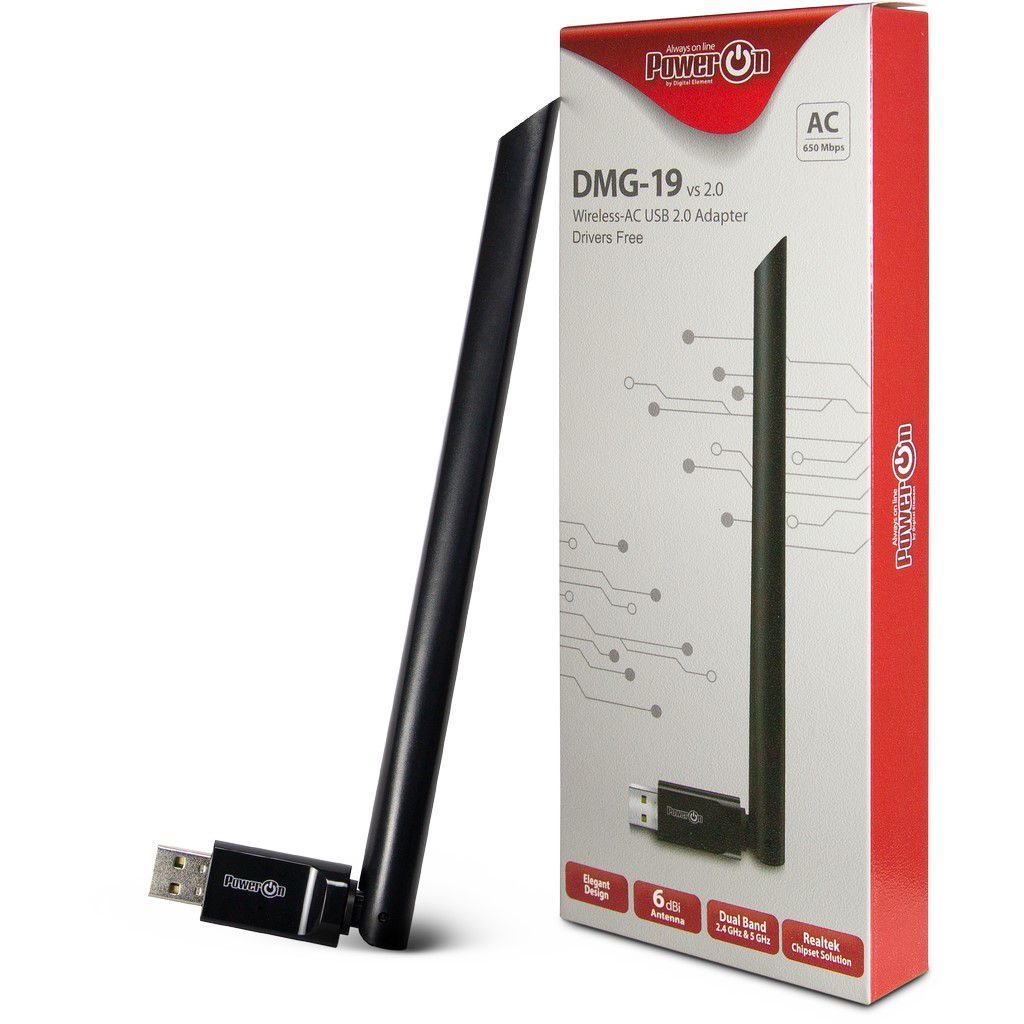 Inter-Tech DMG-19 Wi-Fi 5 USB Adapter