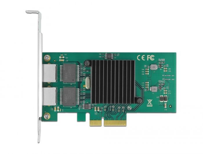 DeLock PCI Express x4 Card 2 x RJ45 Gigabit LAN i82576