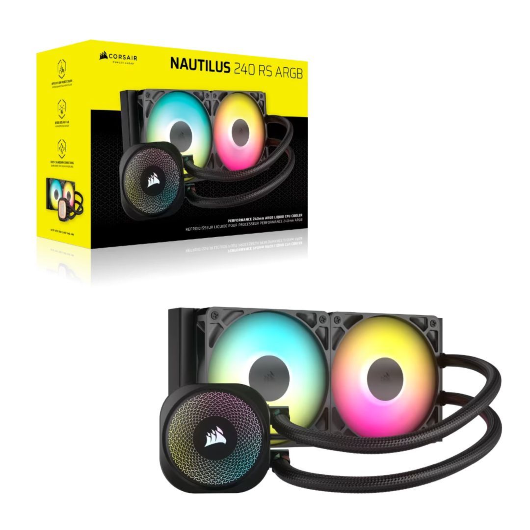 Corsair Nautilus 240 RS ARGB Liquid CPU Cooler Black Corsair Nautilus 240 RS ARGB Liquid CPU Cooler Black