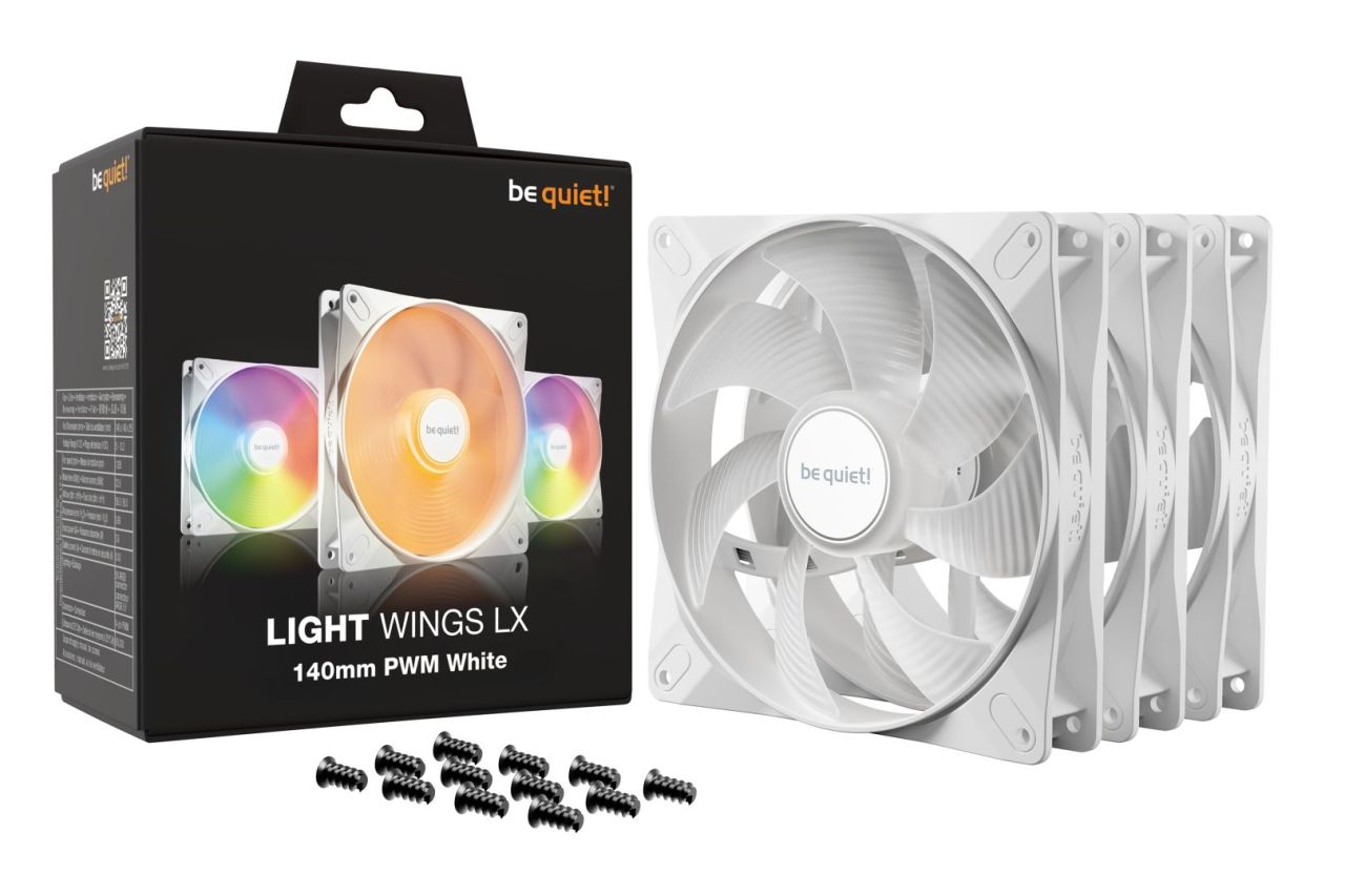 Be quiet! Light Wings LX 140mm PWM White Triple Pack