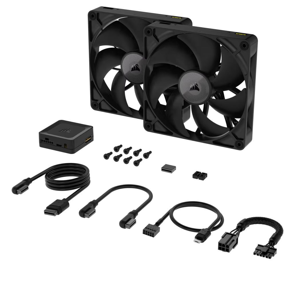 Corsair iCUE LINK RX140 140mm PWM Fan Twin Starter Kit Corsair iCUE LINK RX140 140mm PWM Fan Twin Starter Kit