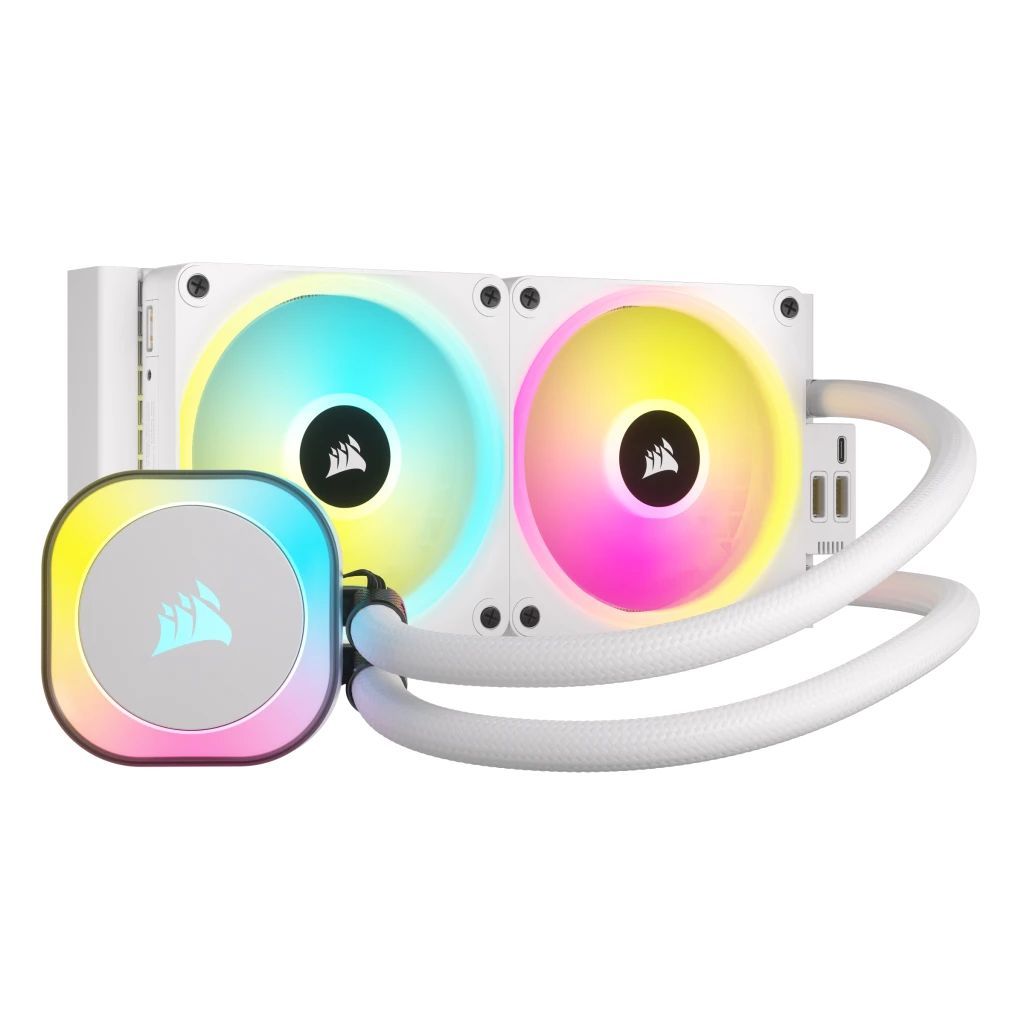 Corsair iCUE LINK H100i RGB AIO Liquid CPU Cooler White Corsair iCUE LINK H100i RGB AIO Liquid CPU Cooler White