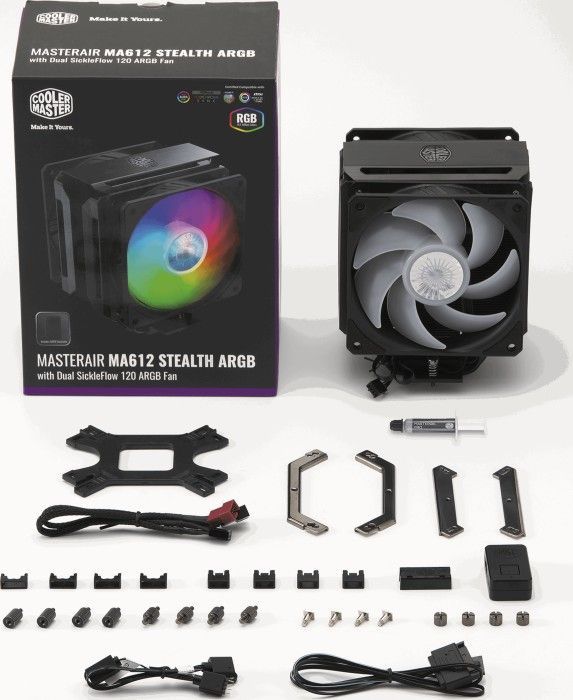 Cooler Master MasterAir MA612 Stealth ARGB Black