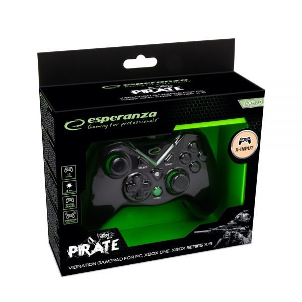 Esperanza EGG114K Pirate USB Gamepad Black