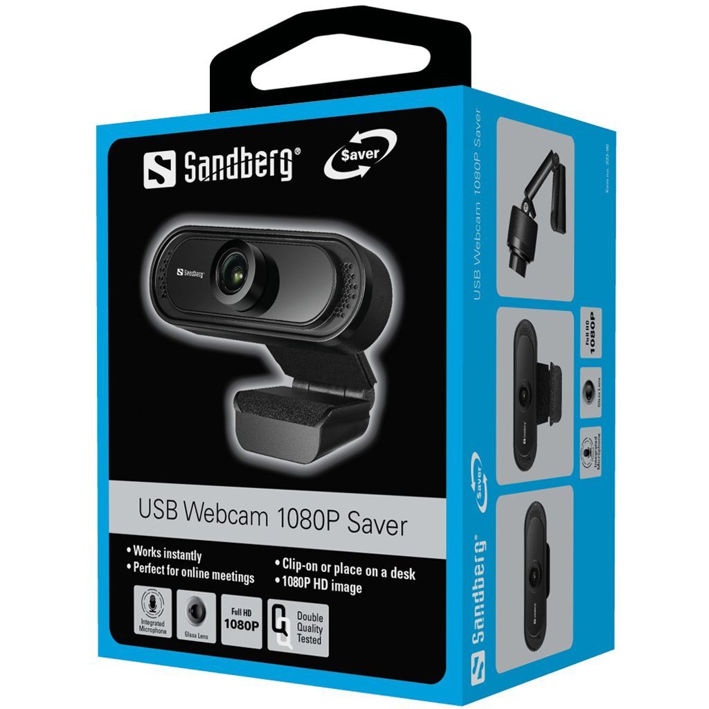 Sandberg 1080P Saver Webkamera Black