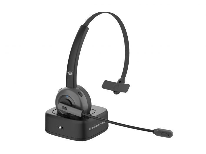 Conceptronic POLONA03BD Bluetooth Mono Headset with Charging Dock Black