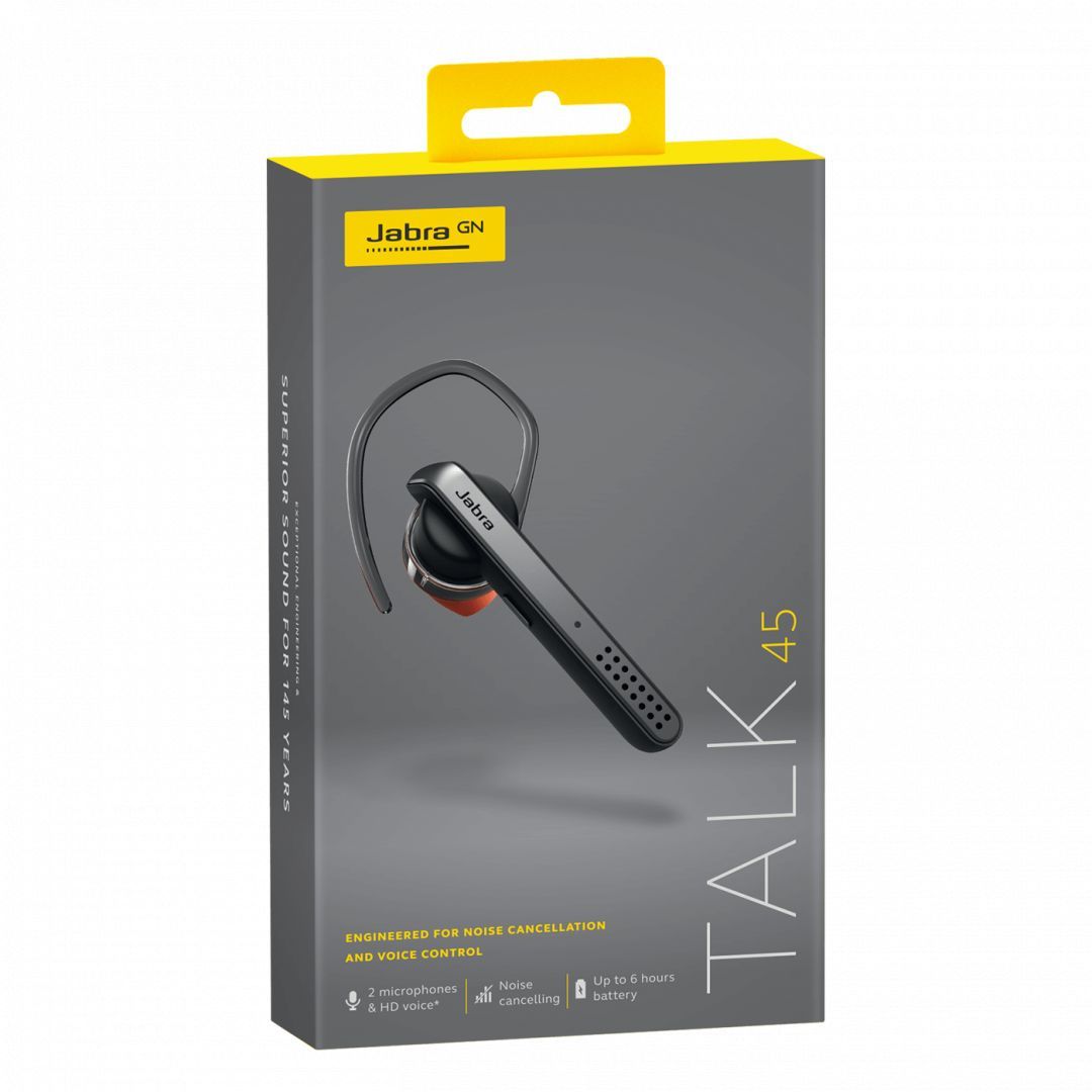 Jabra Talk 45 Bluetooth Headset Silver