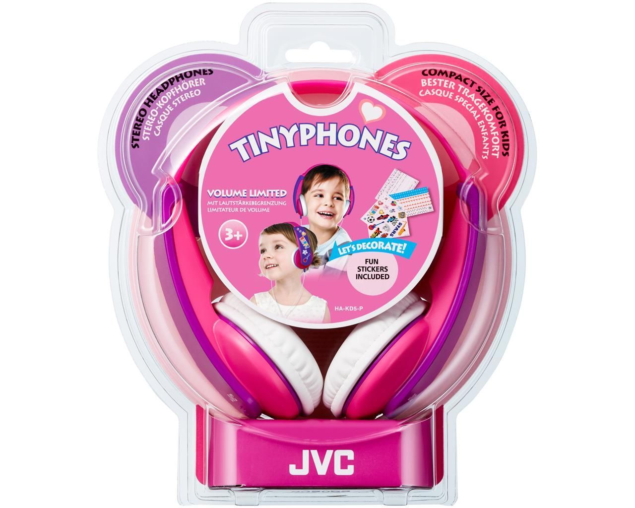 JVC HA-KD 5 P-E Kid's Headphone with volume limitter Pink