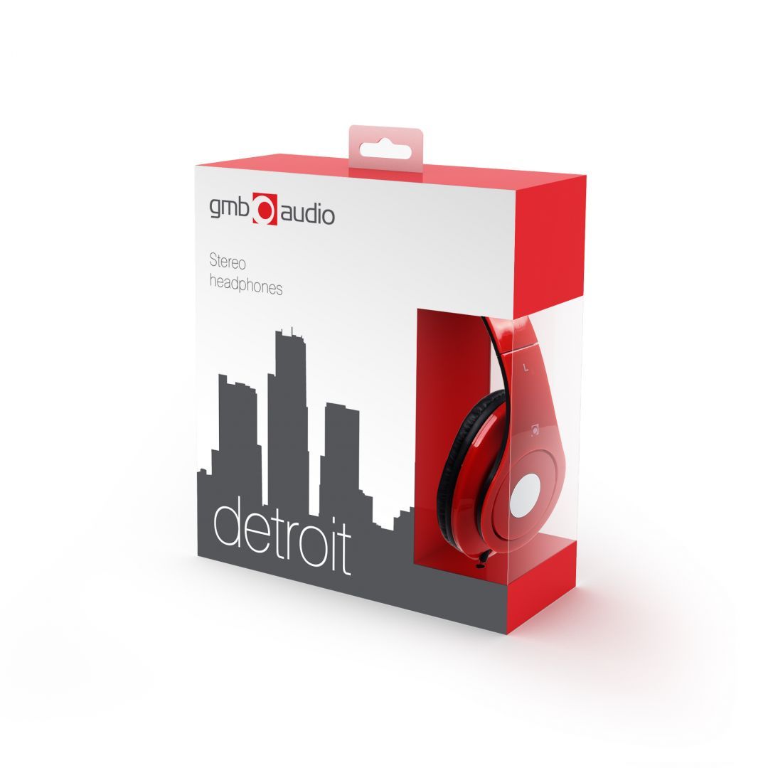 Gembird Detroit Headset Red