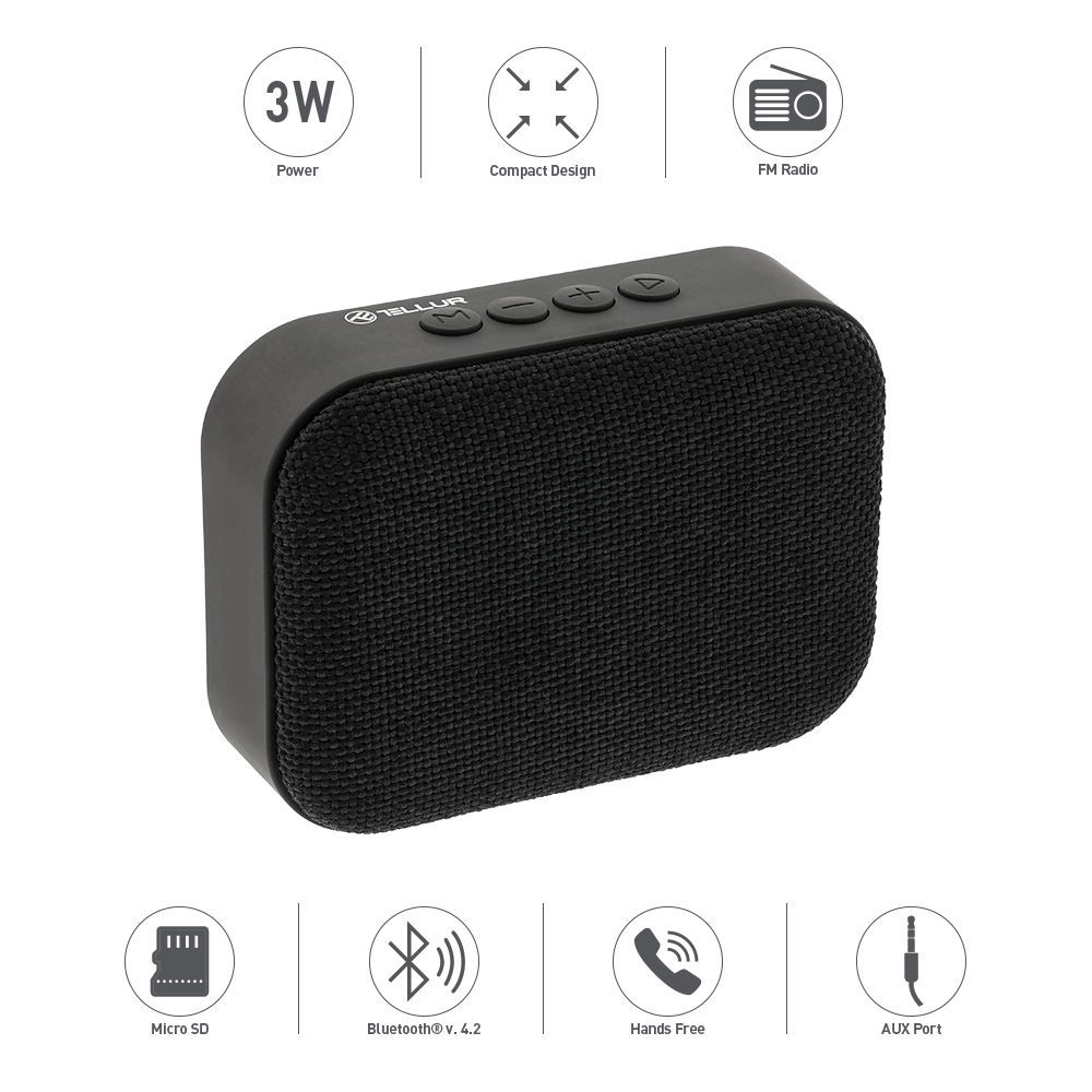 Tellur Callisto Bluetooth Speaker Black