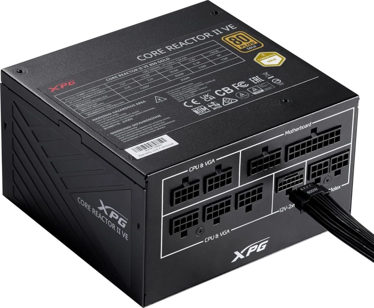 A-Data 750W 80+ Gold XPG Core Reactor ll VE