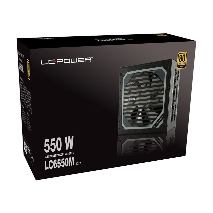 LC Power 550W 80+ Gold LC6550M V2.31 Super Silent Modular