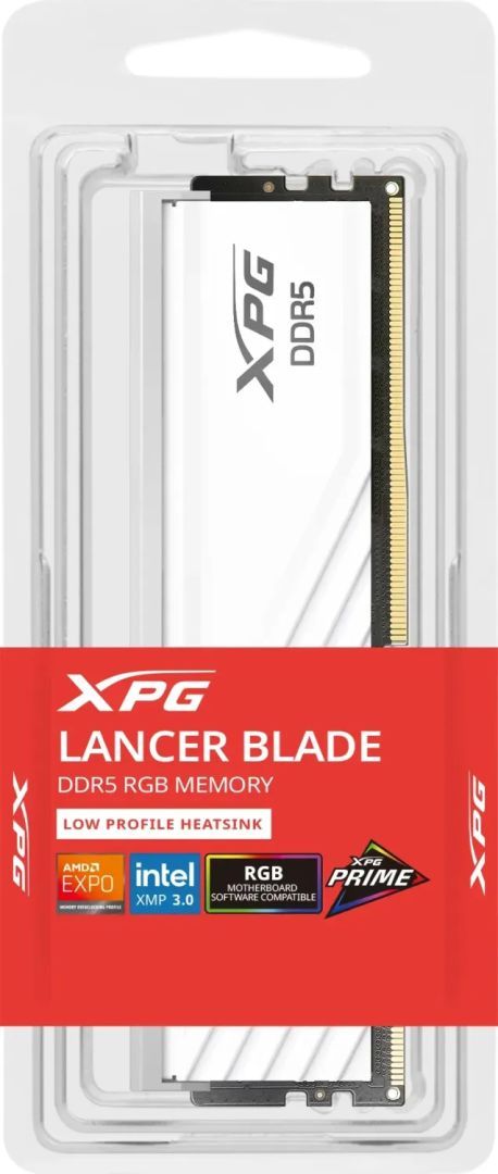 A-Data 16GB DDR5 6000MHz Lancer Blade RGB White