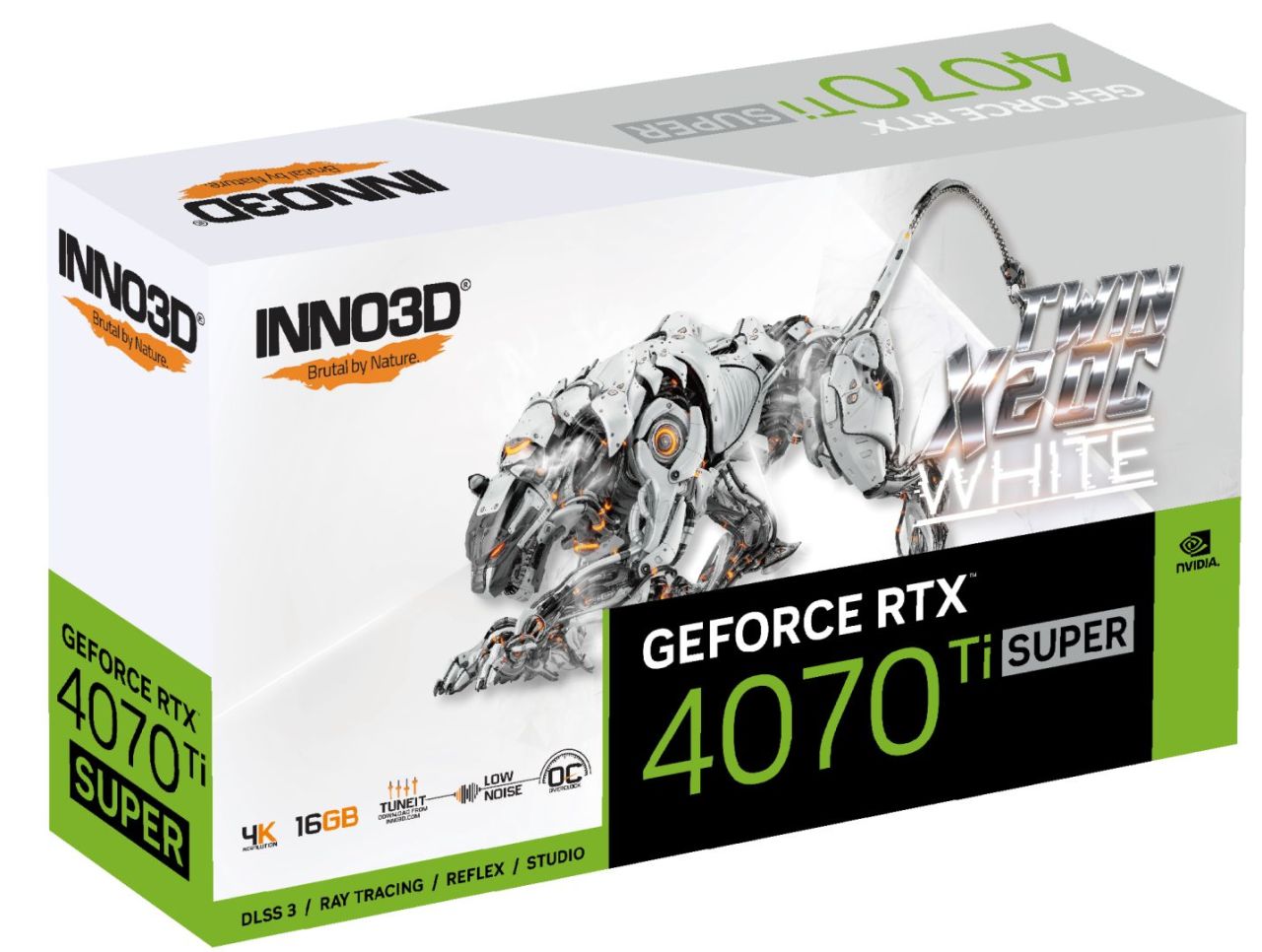 Inno3D GeForce RTX4070 Ti Super 16GB DDR6X Twin X2 OC White