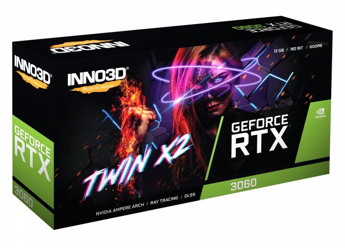 Inno3D GeForce RTX3060 12GB DDR6 Twin X2 (LHR)