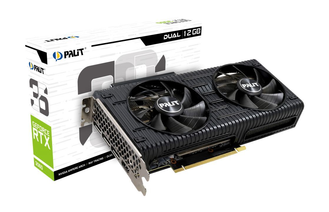 Palit GeForce RTX3060 12GB DDR6 Dual (LHR)