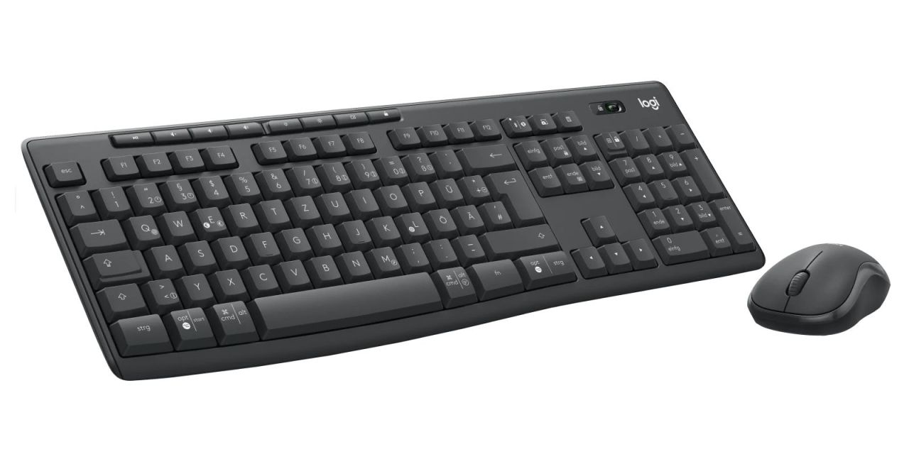 Logitech MK370 Wireless billentyűzet + optikai egér Black DE