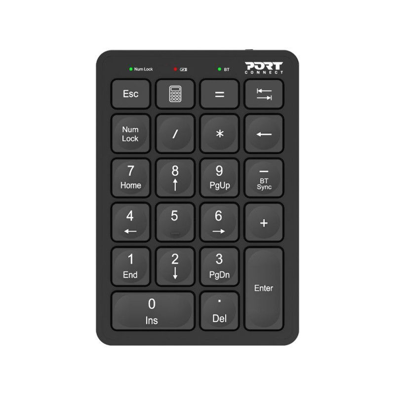 Port Designs Rechargeable Bluetooth Numeric Keypad Black