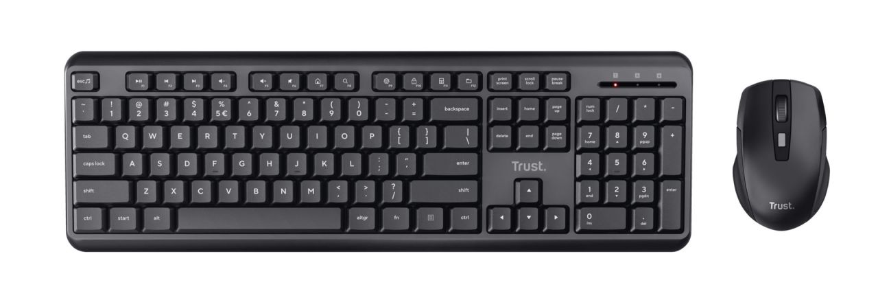 Trust ODY Wireless Keyboard Combo Black US