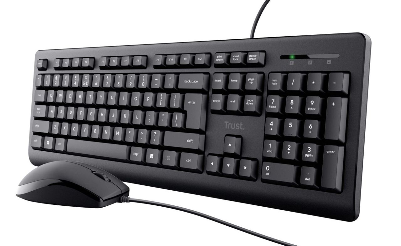 Trust Primo Keyboard and Mouse Set Black US