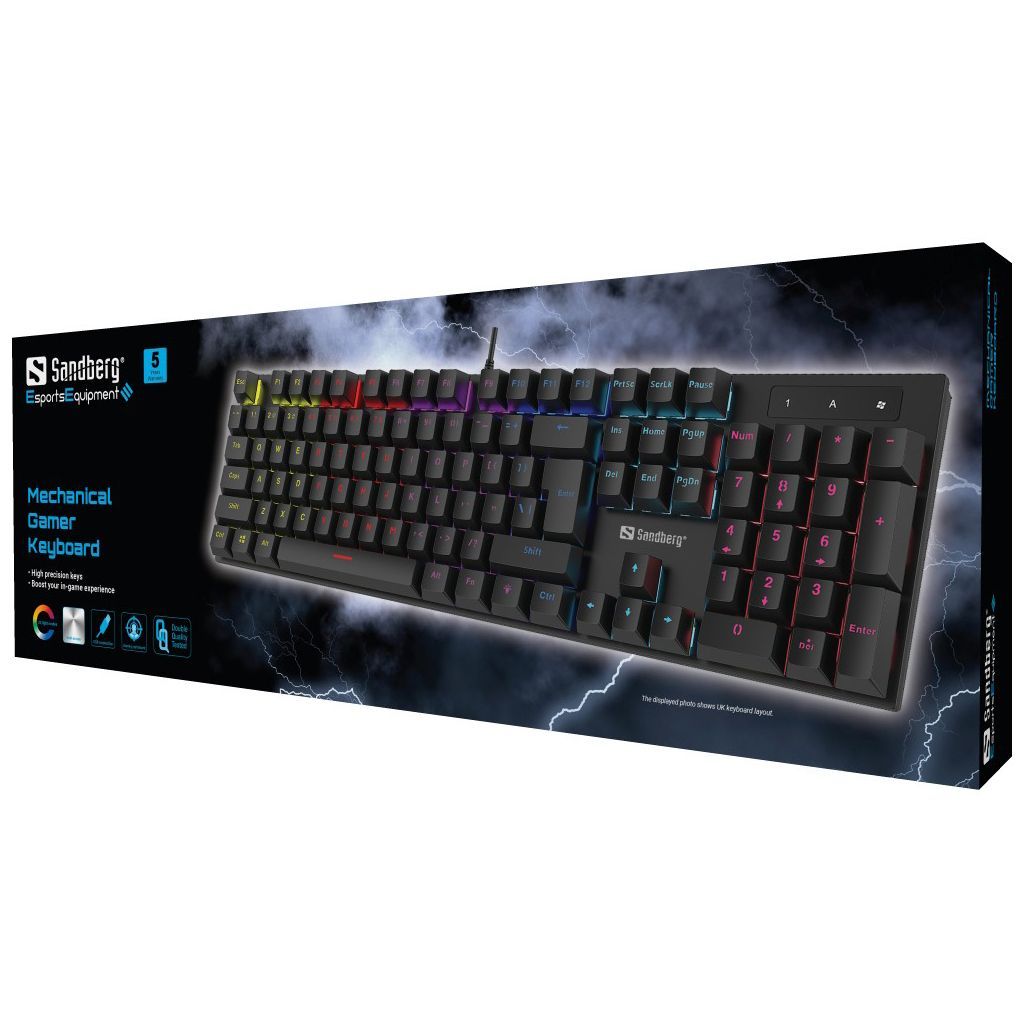 Sandberg Mechanical Gamer Keyboard Black UK