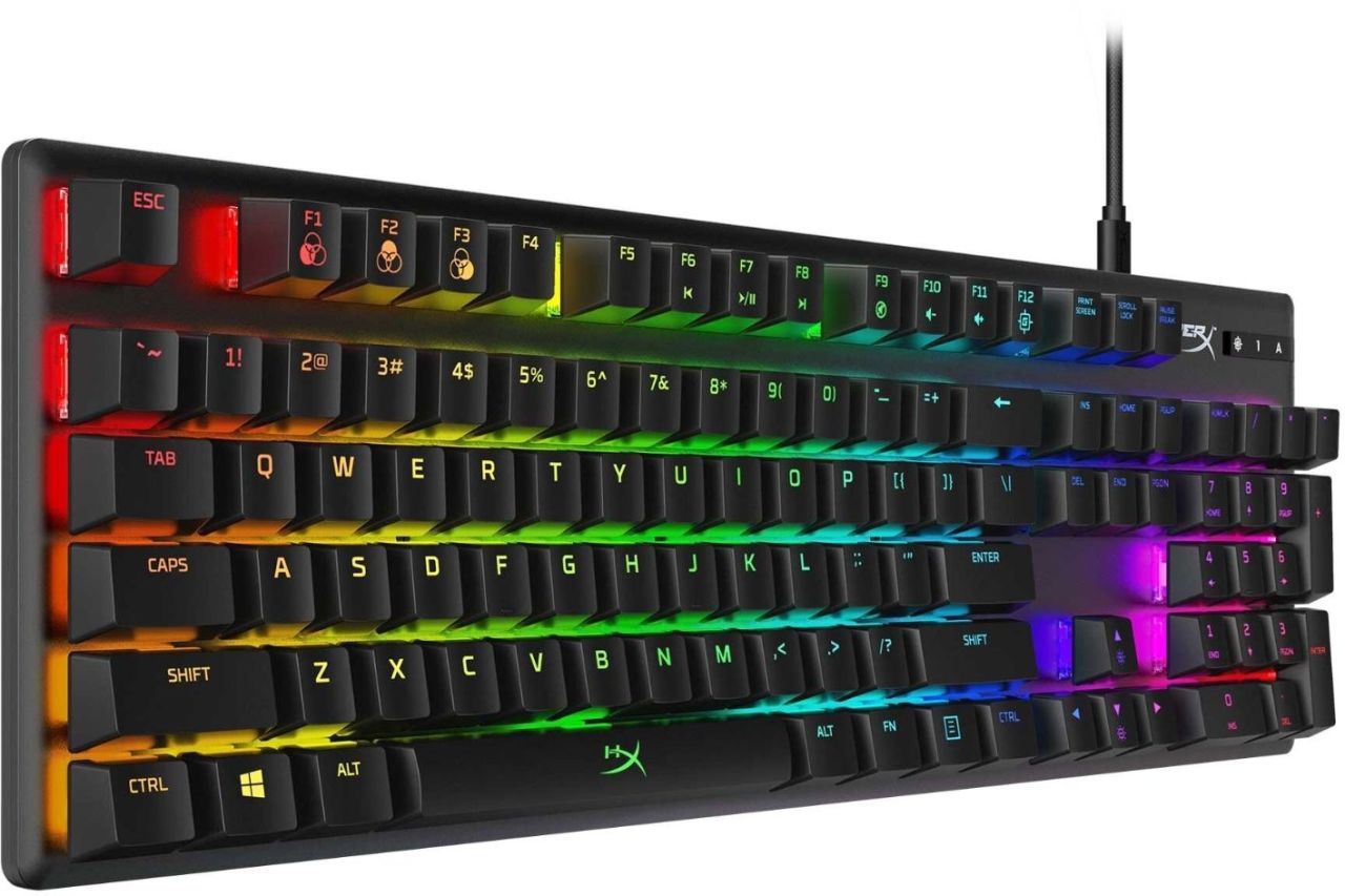 Kingston HyperX Alloy Origins RGB HX Aqua Mechanical Gaming Keyboard Black US