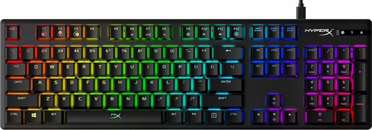 Kingston HyperX Alloy Origins RGB HX Aqua Mechanical Gaming Keyboard Black US