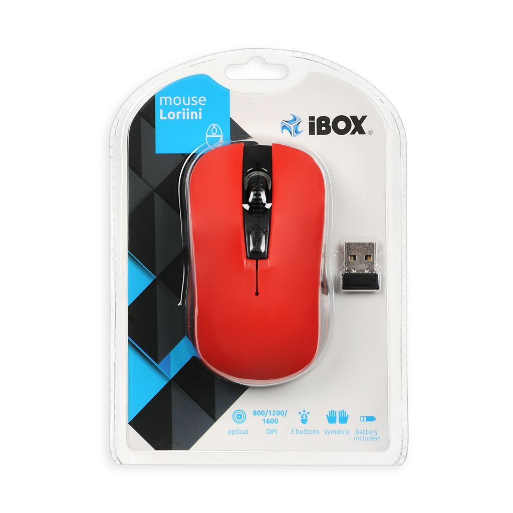 iBox LORIINI Wireless Mouse Black/Red