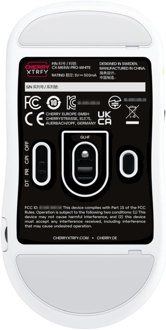 Cherry XTRFY M68 PRO 8K Wireless Mouse White Cherry XTRFY M68 PRO 8K Wireless Mouse White