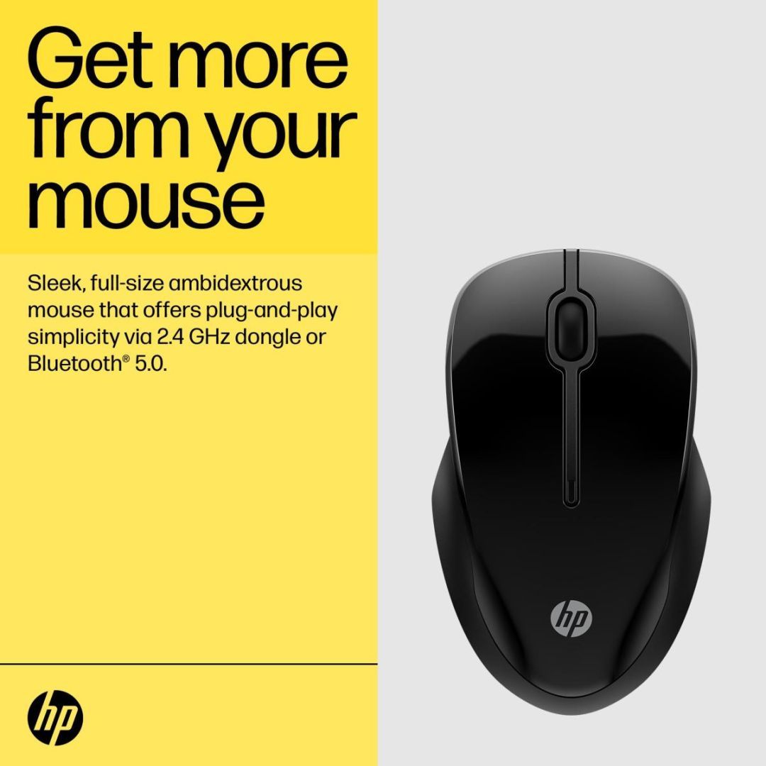 HP 250 Dual Wireless Mouse Black HP 250 Dual Wireless Mouse Black