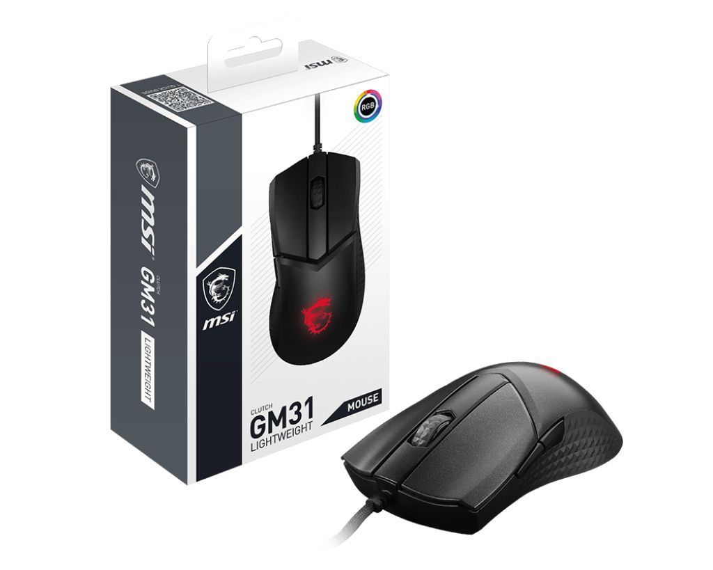 Msi Clutch GM31 Lightweight Gaming Mouse Black