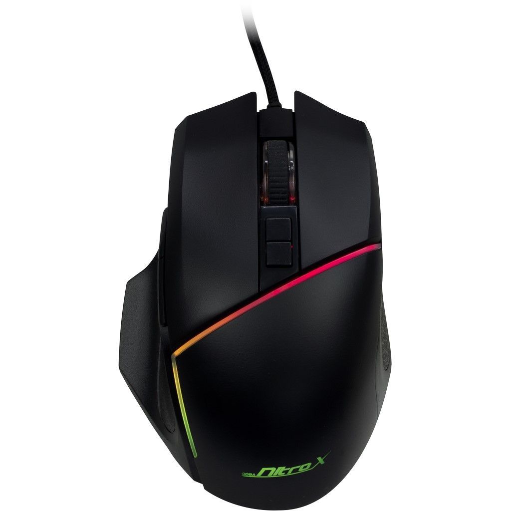 Inter-Tech Nitrox GT-100 RGB Gaming mouse Black