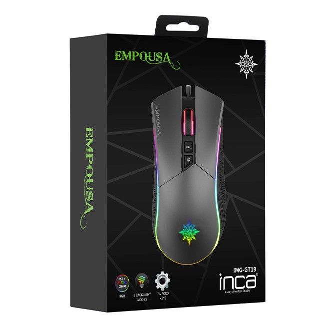 INCA IMG-GT19 Gaming Mouse Black