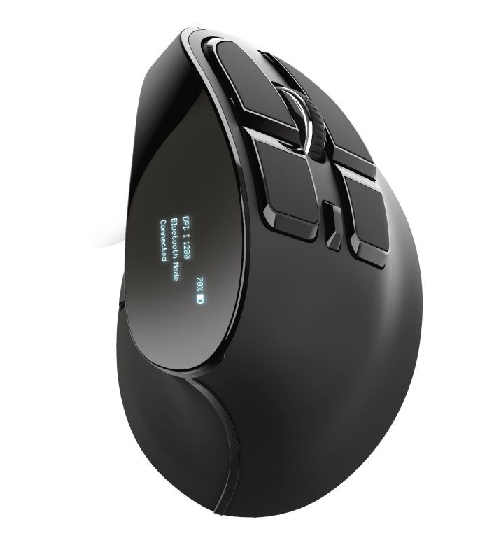 Trust Voxx Rechargeable Ergonomic Wireless Mouse Black