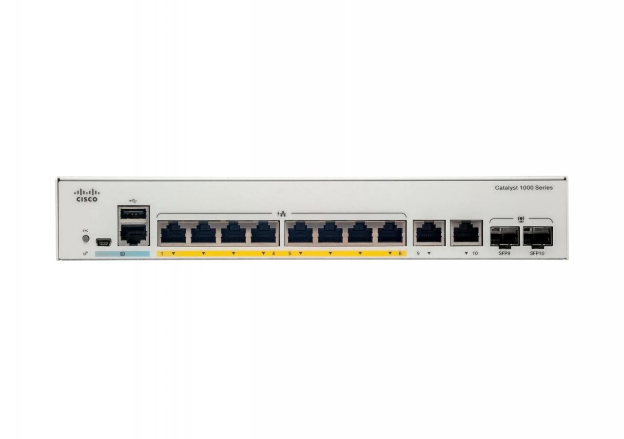 Cisco Catalyst 1000 8-Port GE Poe PS 2X1G SFP Switch